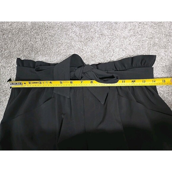 Athleta Skyline Paperbag  Ankle Pants Pockets Soft Black Women’s Size 4 Petite - Picture 6 of 8
